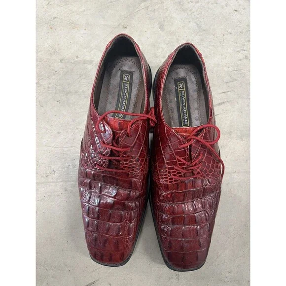 Stacy Adams | Shoes | Stacy Adams Mens Red Leather Crocodile  display picture 3